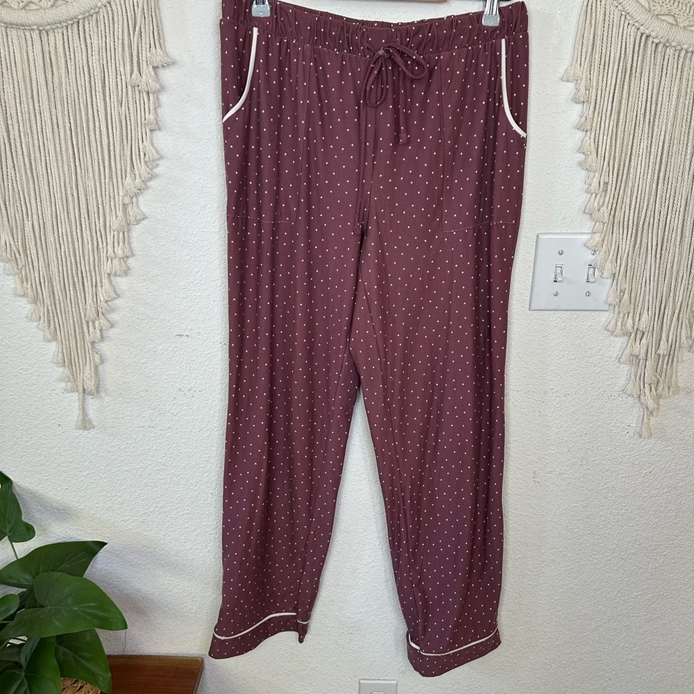 Lucky Brand dk mauve Lounge Pajama Pants medium